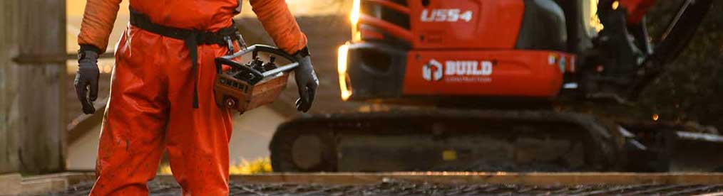 Auckland construction worker on building site